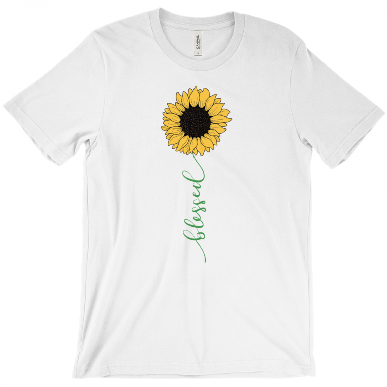 Blessed Sunflower Tee - Fairlayne Boutique